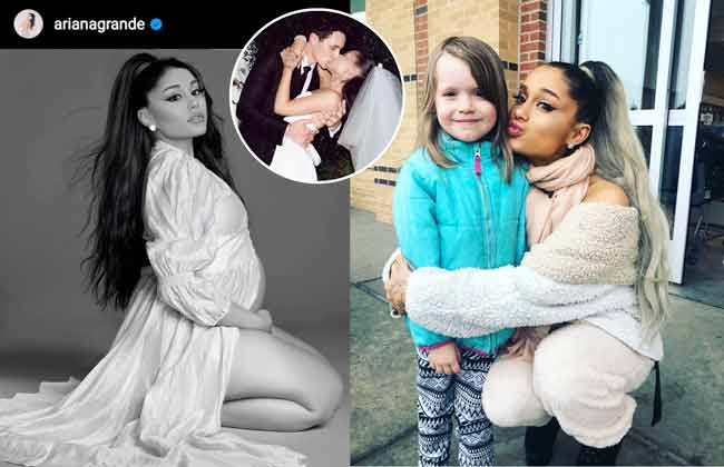 ariana grande and her baby
